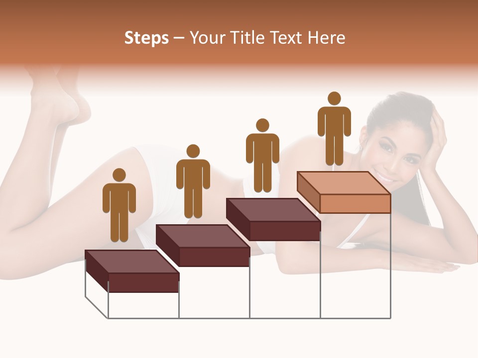 Brunette Lying Treatment PowerPoint Template