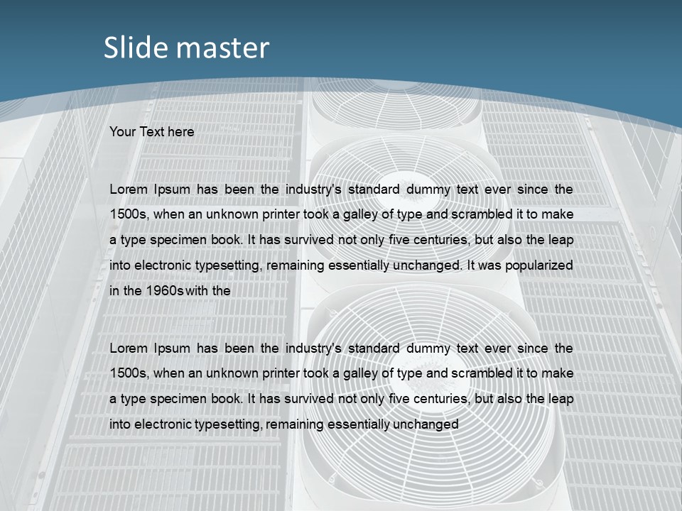 Industrial Units Cooling PowerPoint Template