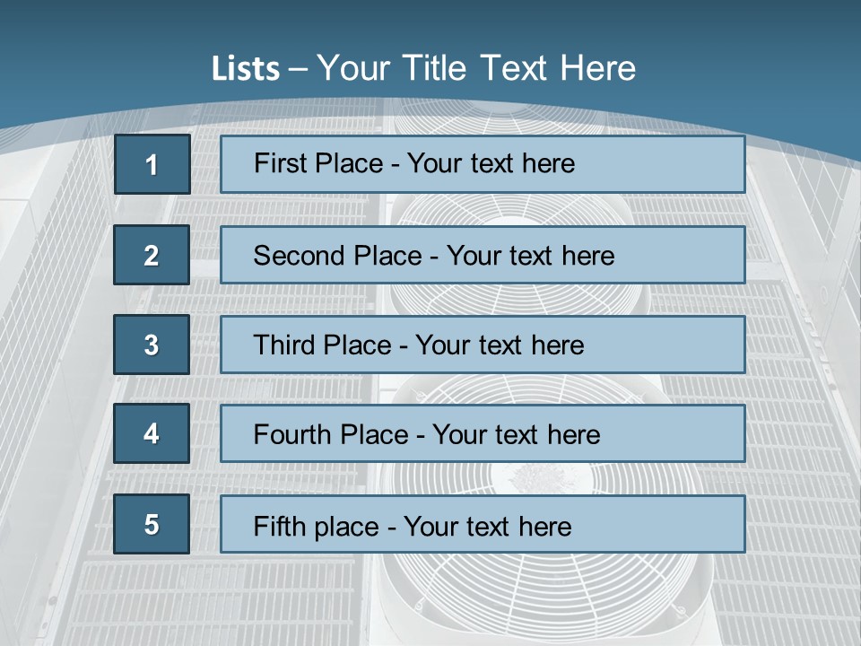 Industrial Units Cooling PowerPoint Template