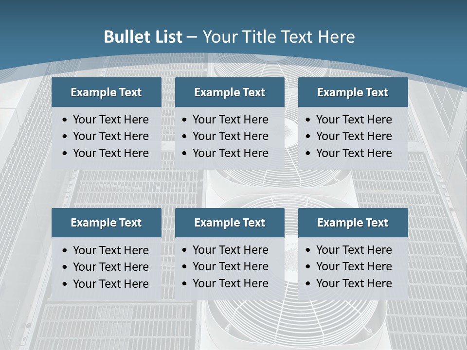 Industrial Units Cooling PowerPoint Template