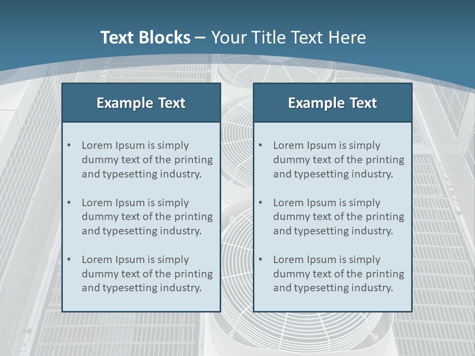 Industrial Units Cooling PowerPoint Template