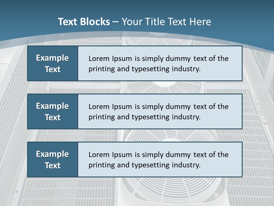 Industrial Units Cooling PowerPoint Template