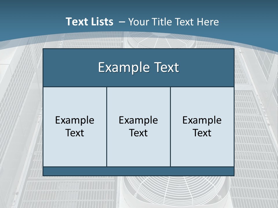 Industrial Units Cooling PowerPoint Template