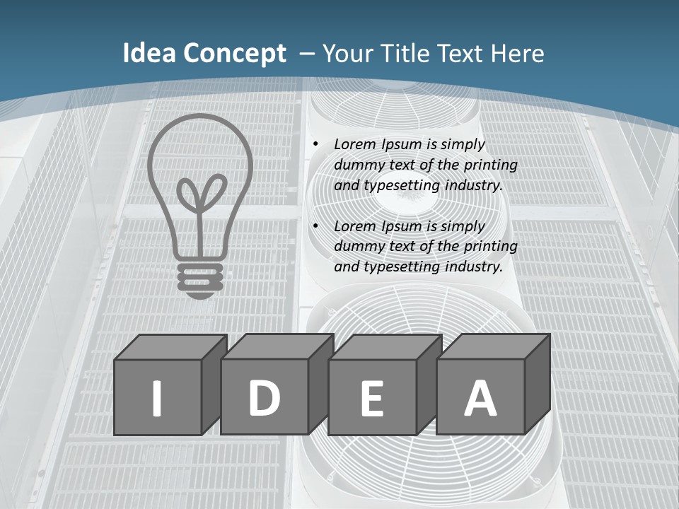 Industrial Units Cooling PowerPoint Template