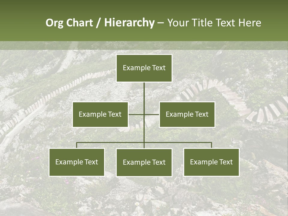 A Rocky Hillside With Stairs Leading Up To The Top Of It PowerPoint Template