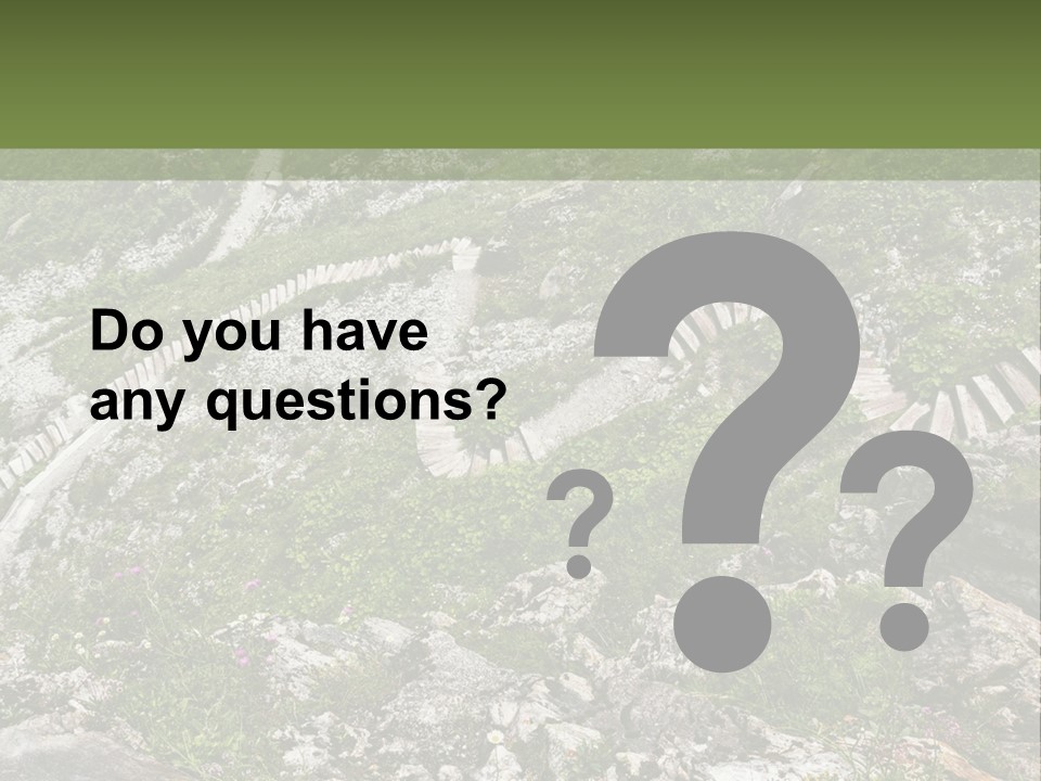 A Rocky Hillside With Stairs Leading Up To The Top Of It PowerPoint Template