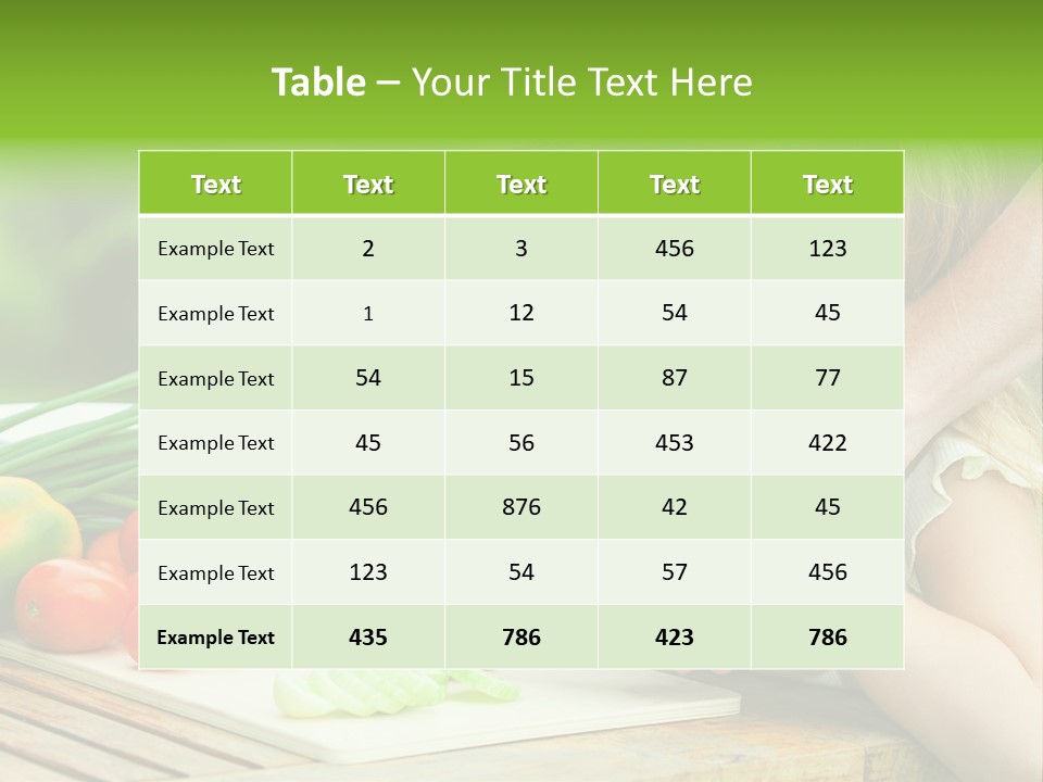 Vegan Salad Organic PowerPoint Template