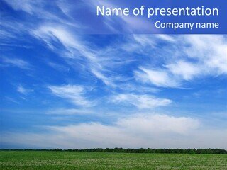 Scene Sky Land PowerPoint Template