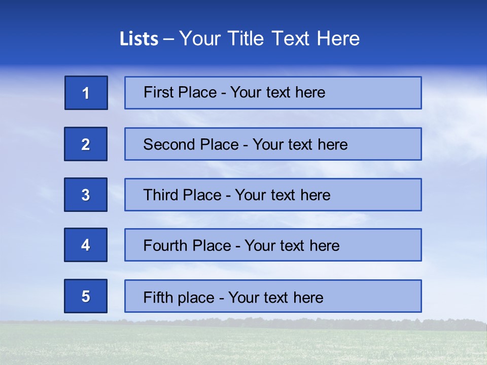 Scene Sky Land PowerPoint Template