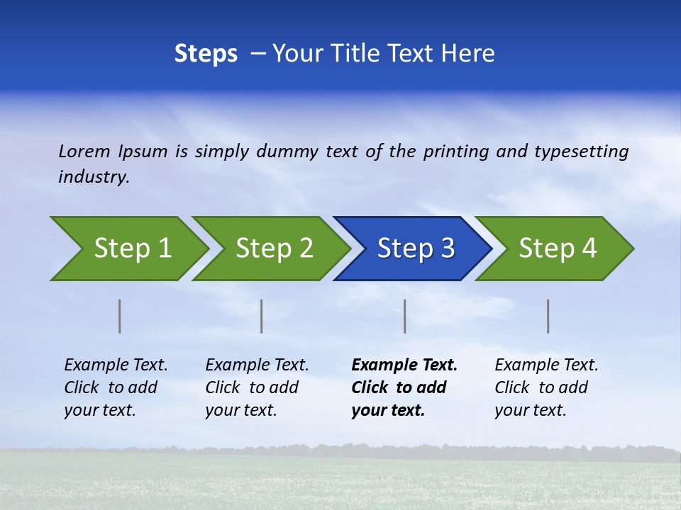 Scene Sky Land PowerPoint Template