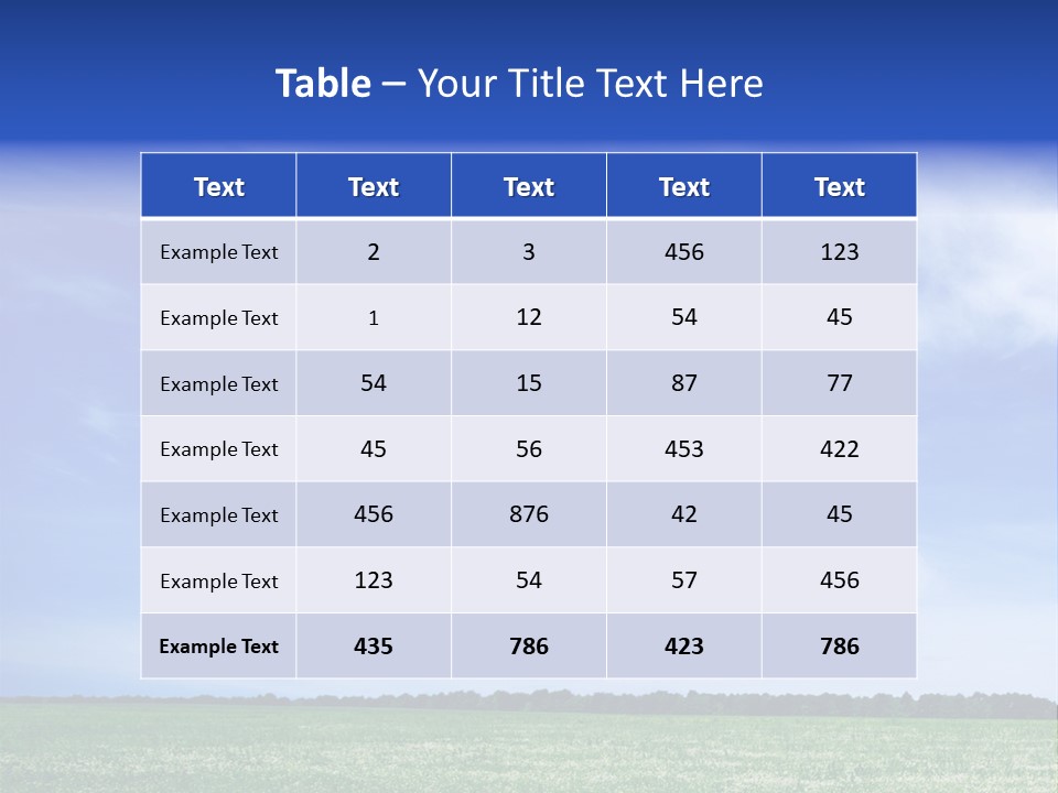 Scene Sky Land PowerPoint Template