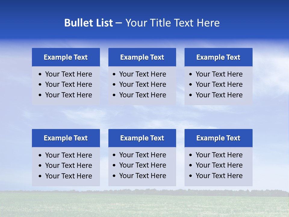 Scene Sky Land PowerPoint Template