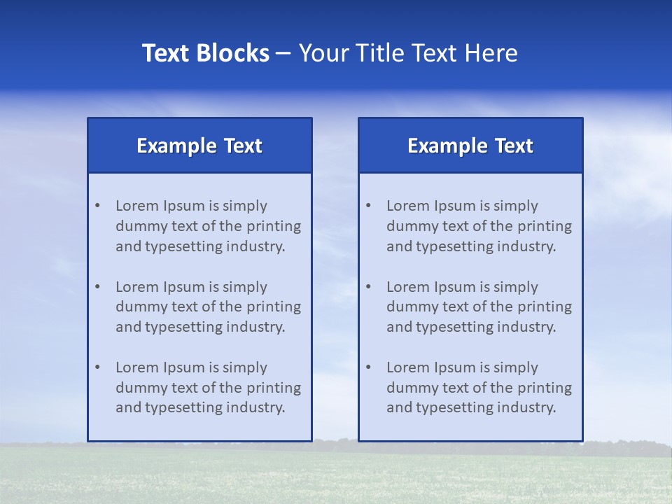 Scene Sky Land PowerPoint Template