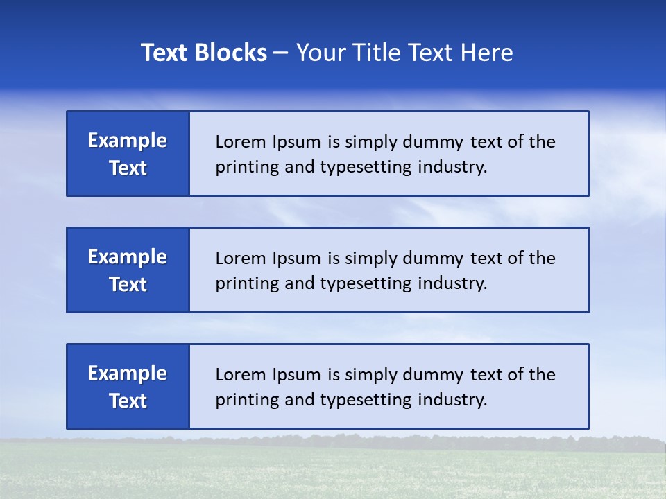 Scene Sky Land PowerPoint Template