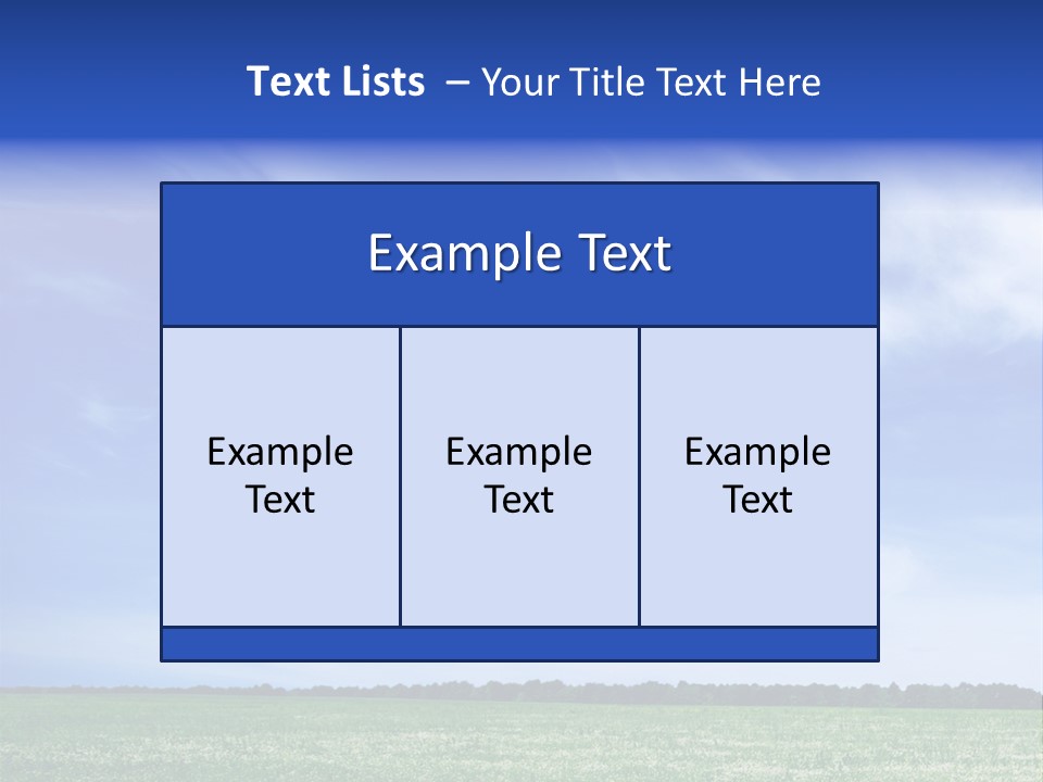 Scene Sky Land PowerPoint Template
