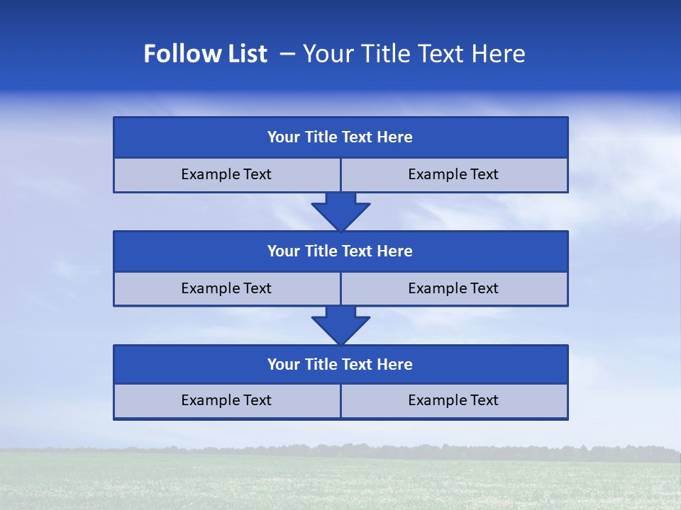 Scene Sky Land PowerPoint Template
