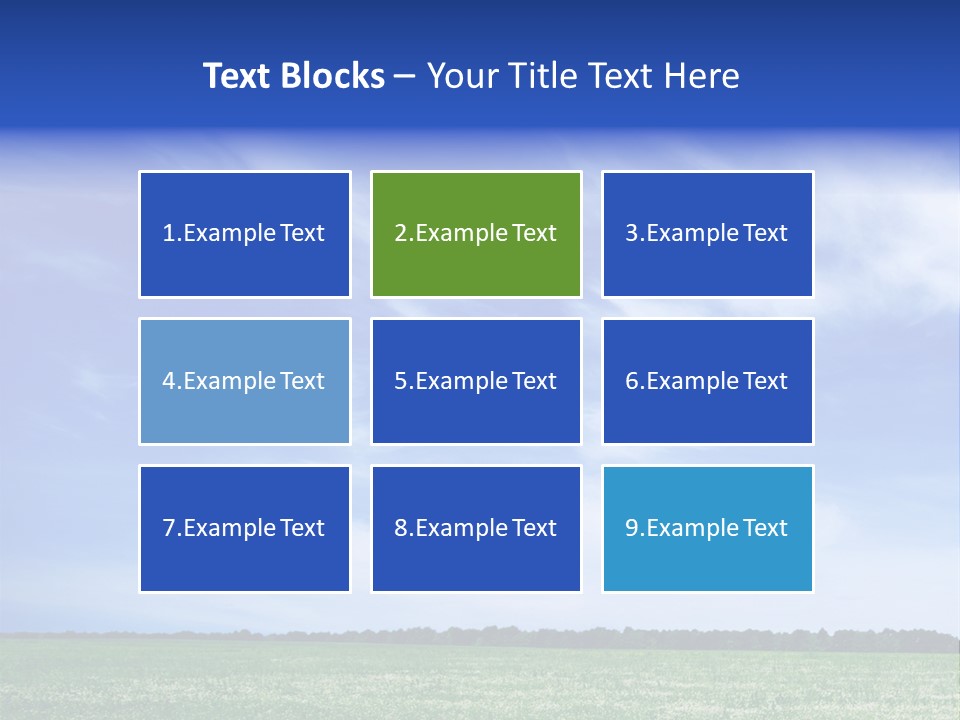 Scene Sky Land PowerPoint Template