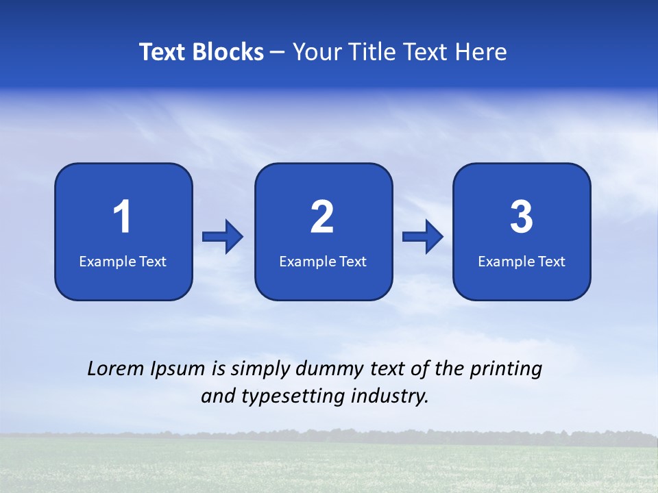 Scene Sky Land PowerPoint Template