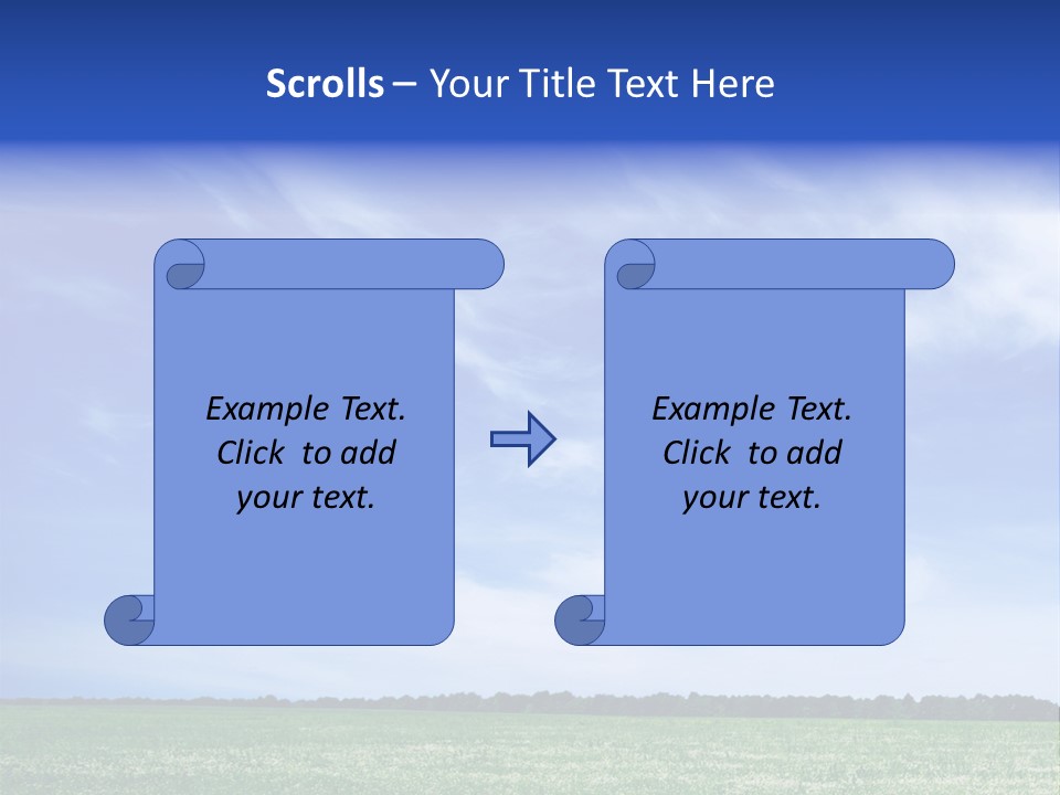 Scene Sky Land PowerPoint Template
