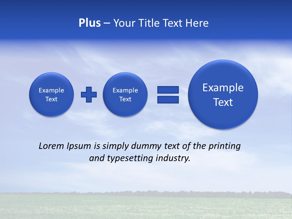 Scene Sky Land PowerPoint Template