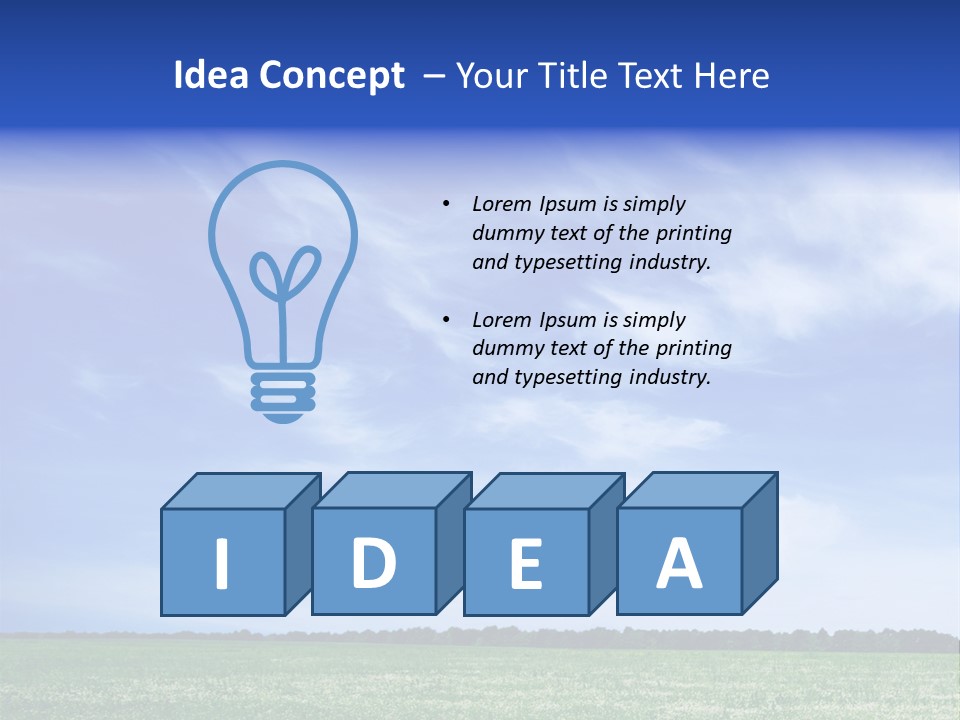 Scene Sky Land PowerPoint Template