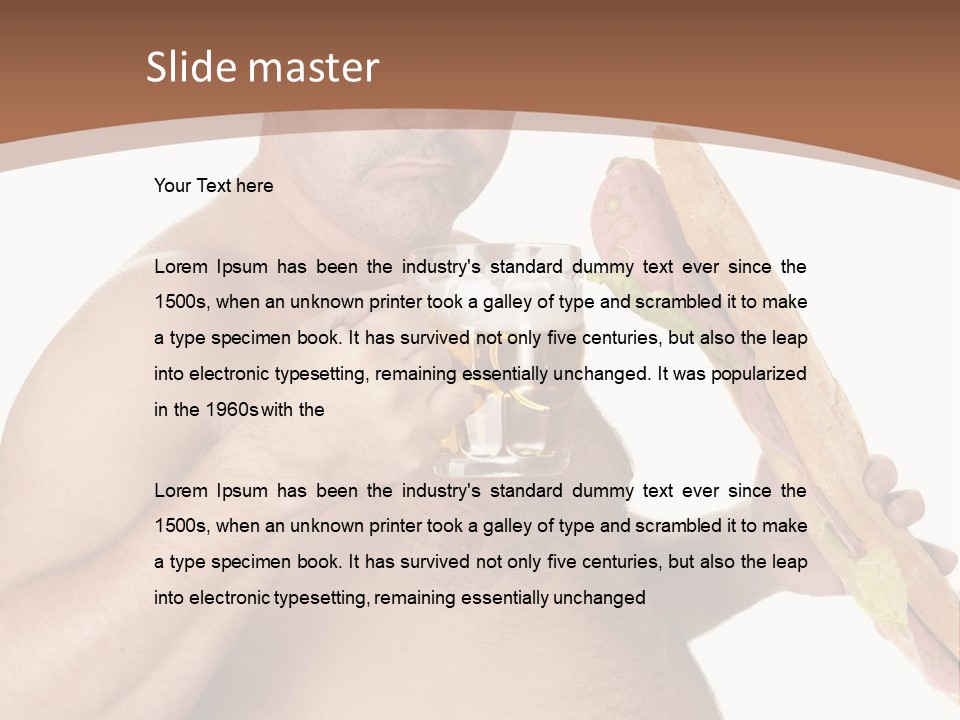 Health Drinking Tankard PowerPoint Template