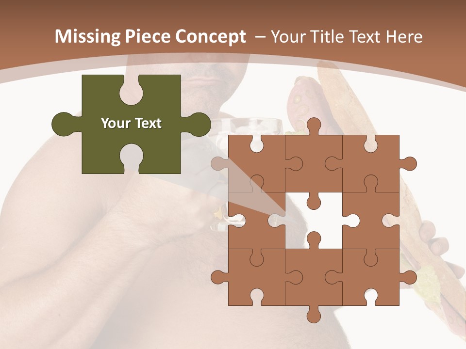 Health Drinking Tankard PowerPoint Template