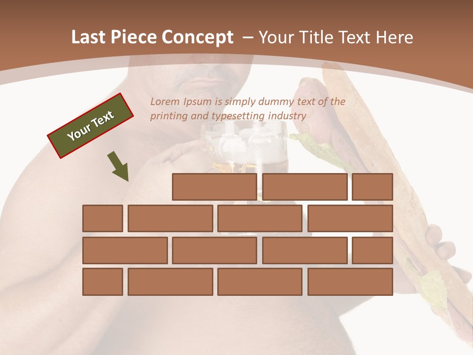 Health Drinking Tankard PowerPoint Template