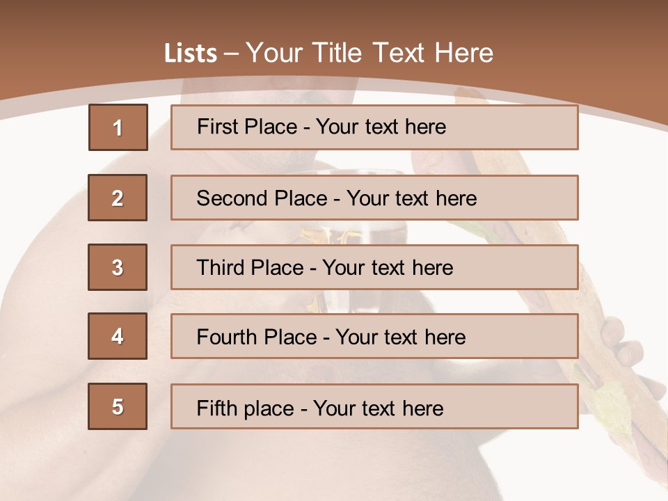 Health Drinking Tankard PowerPoint Template
