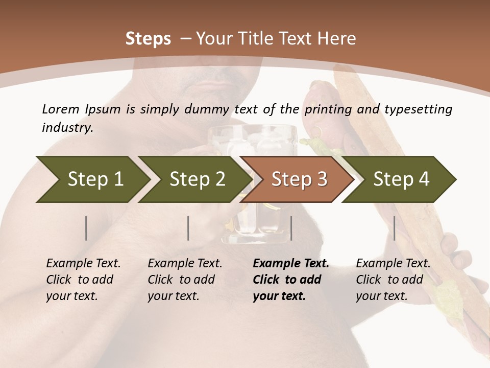 Health Drinking Tankard PowerPoint Template