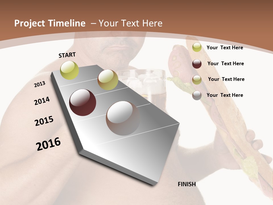 Health Drinking Tankard PowerPoint Template