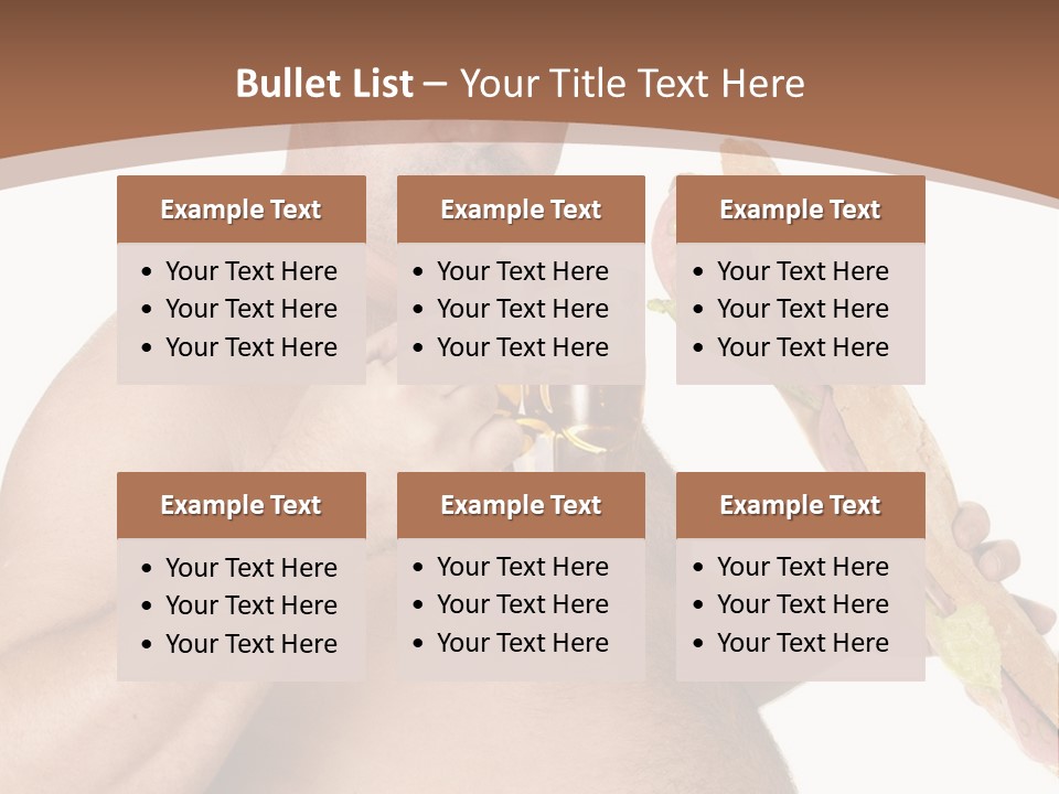 Health Drinking Tankard PowerPoint Template