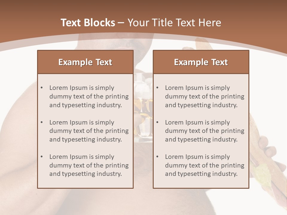 Health Drinking Tankard PowerPoint Template