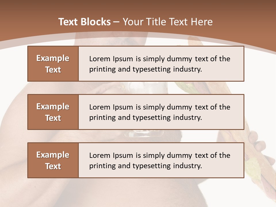 Health Drinking Tankard PowerPoint Template