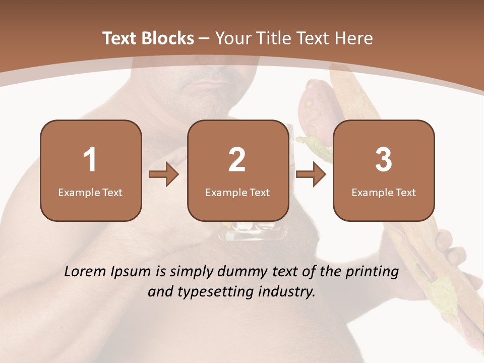Health Drinking Tankard PowerPoint Template