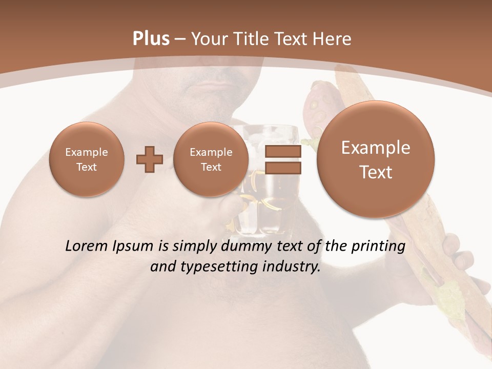 Health Drinking Tankard PowerPoint Template