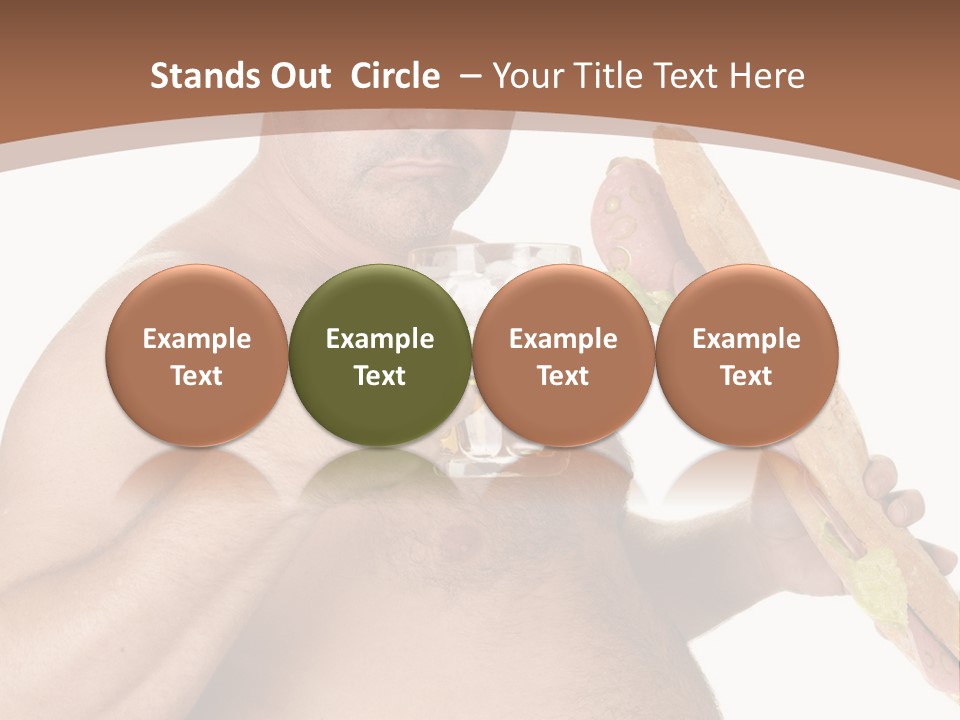 Health Drinking Tankard PowerPoint Template