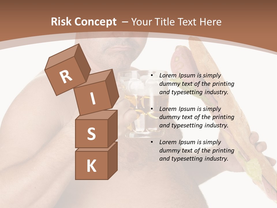 Health Drinking Tankard PowerPoint Template