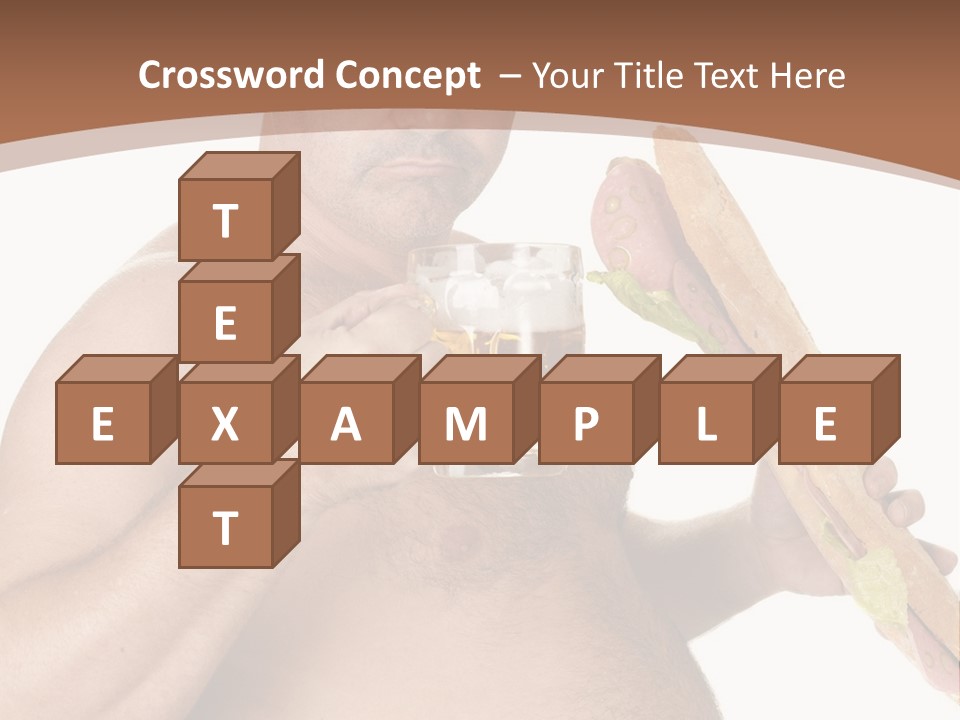 Health Drinking Tankard PowerPoint Template