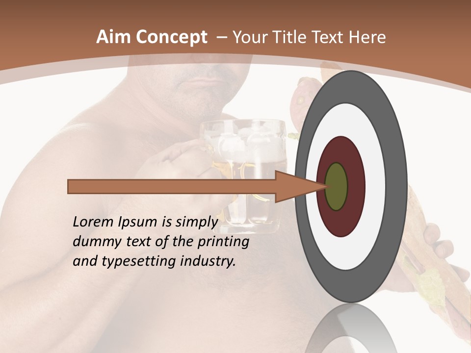 Health Drinking Tankard PowerPoint Template