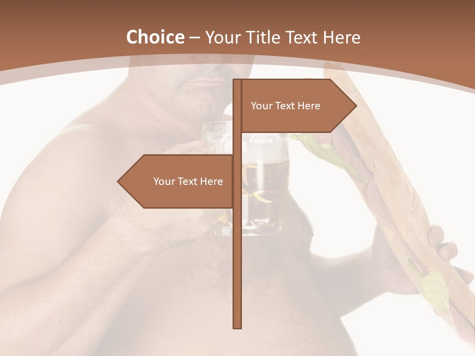 Health Drinking Tankard PowerPoint Template