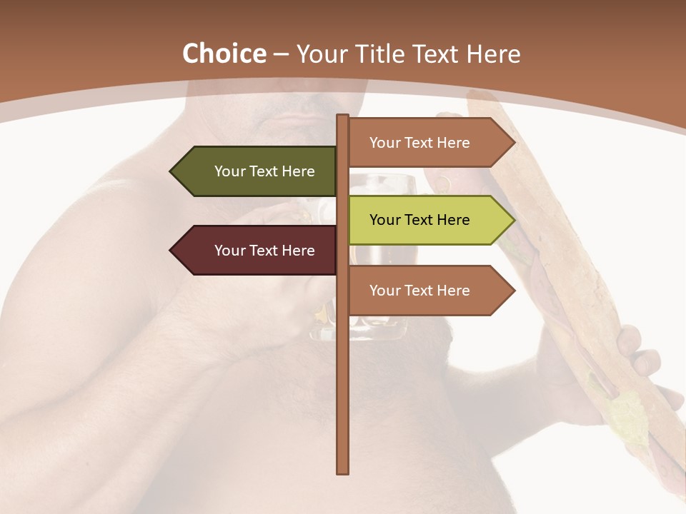 Health Drinking Tankard PowerPoint Template