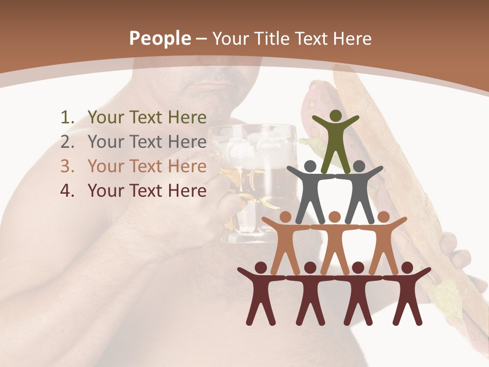 Health Drinking Tankard PowerPoint Template