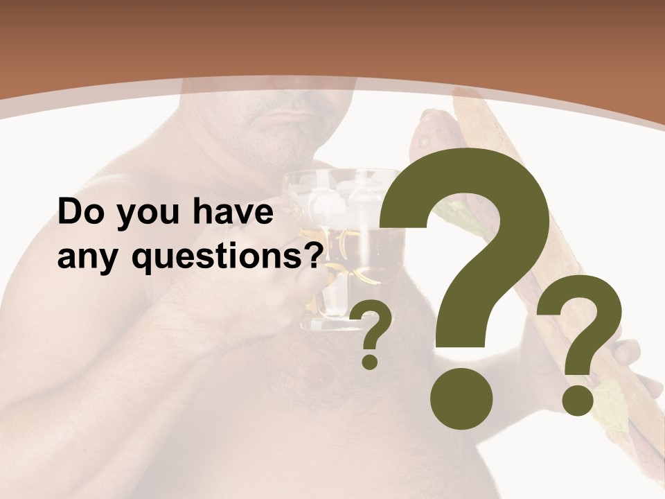 Health Drinking Tankard PowerPoint Template