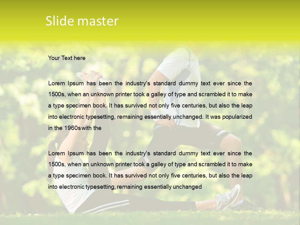 Man Beautiful Male PowerPoint Template