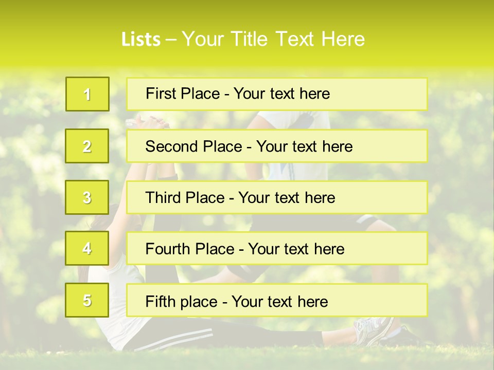 Man Beautiful Male PowerPoint Template