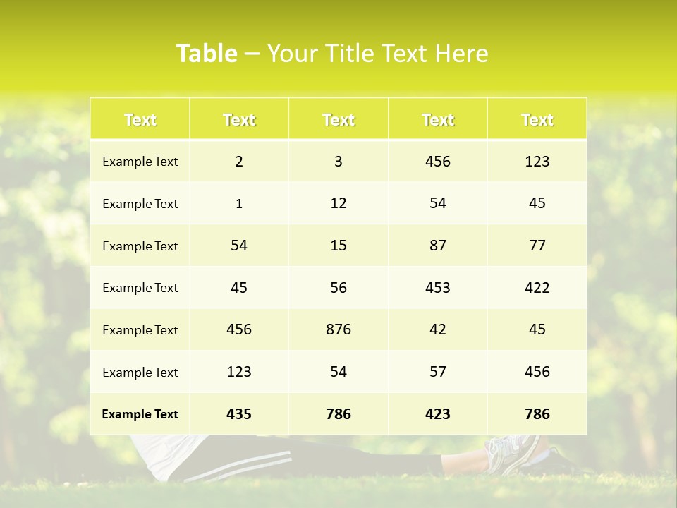 Man Beautiful Male PowerPoint Template
