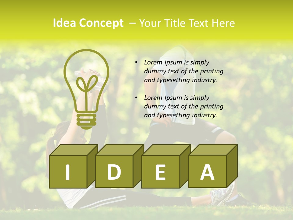 Man Beautiful Male PowerPoint Template