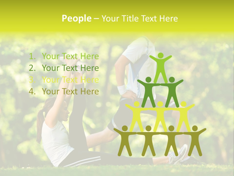 Man Beautiful Male PowerPoint Template