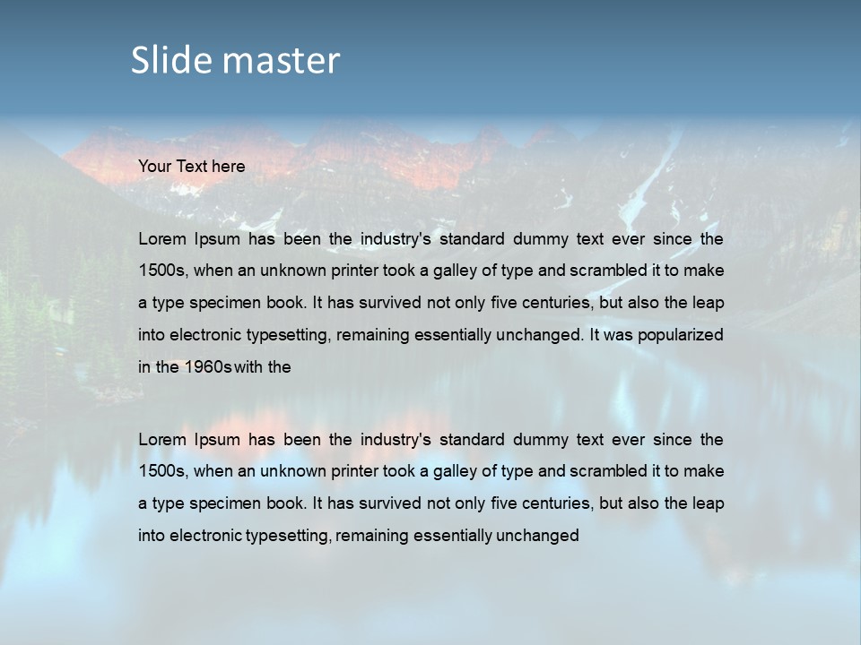 Water Travel Vivid PowerPoint Template